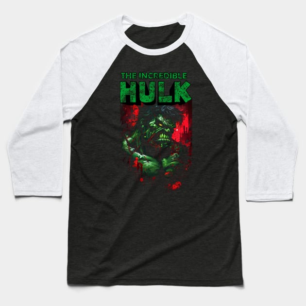 Hulk Smash !!! Baseball T-Shirt by gblackid